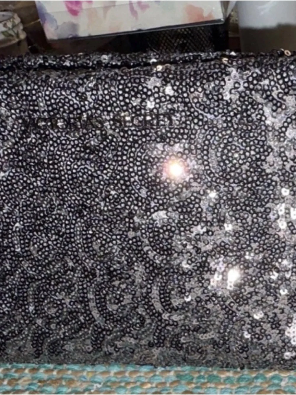 Victoria's Secret Black Textured Pebble Wallet - Picture 3 of 6